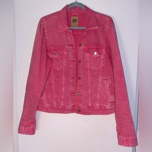 Cult classic GAP licensed Barbie pink denim jacket size L Tall EUC